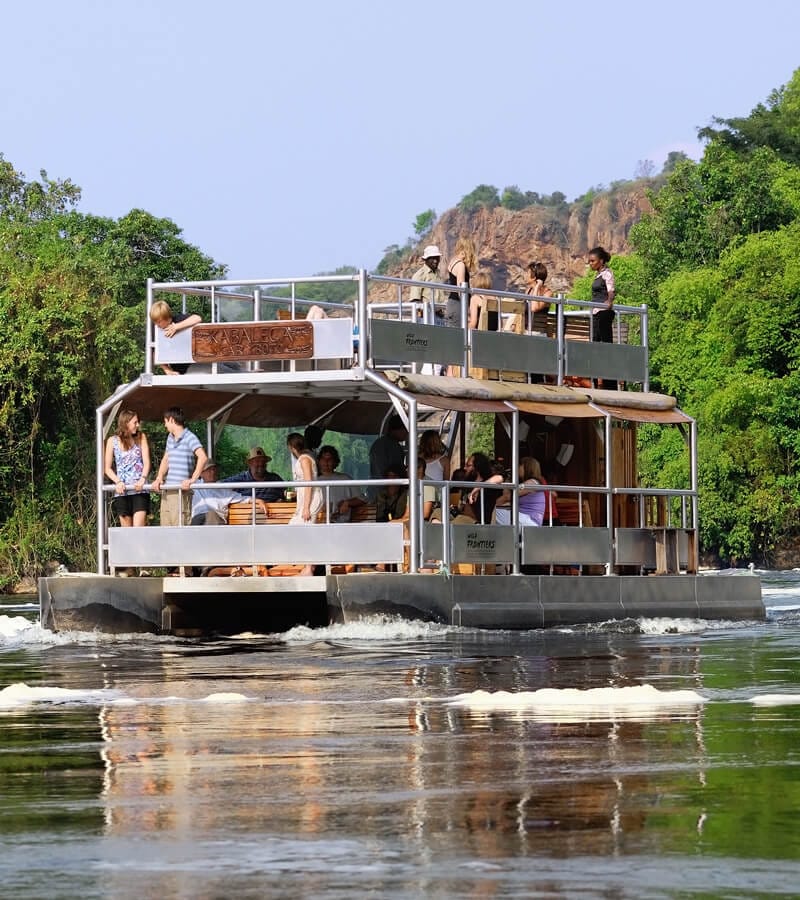 Boat cruise on the Kazinga Channel in Queen Elizabeth National Park