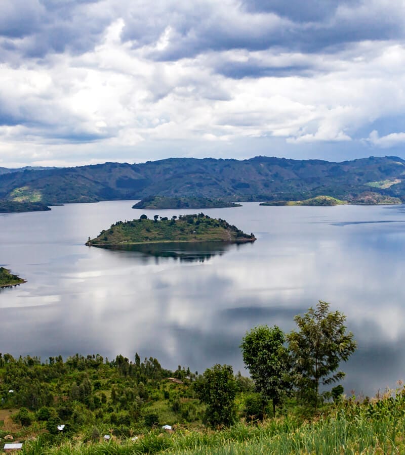 Lake Bunyonyi in Uganda has very attractive views