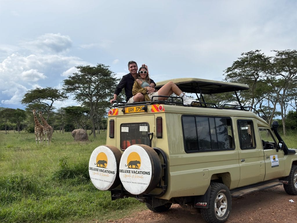 Guests enjoying a honeymoon safari of a lifetime.